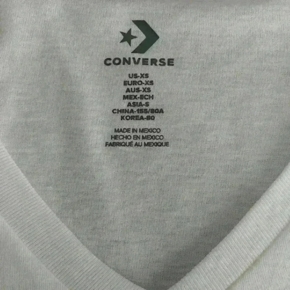Converse Women's All-Star Chuck Taylor Patch Graphic T-Shirt - White - XS - Picture 3 of 5
